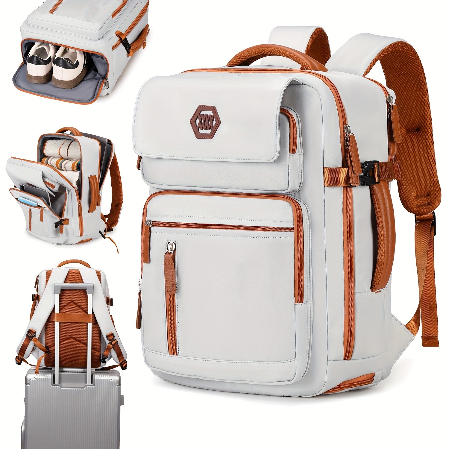 ENOSHI Airline-Approved 39.62 cm Laptop Travel Backpack Durable, Sleek & Multi-Functional Backpack for Travel, Work & Daily Adventure