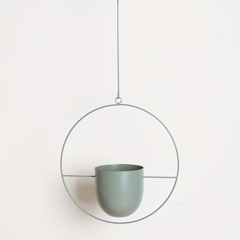 YUMIPLUS Modern Iron Hanging Decorative Vases Minimalist Creative Balcony Planters Set