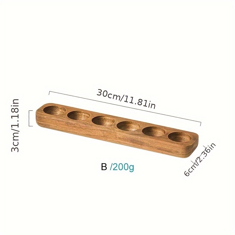 KEMORELA Wooden Egg Storage Box Multi-Compartment Egg Holder Tray for Home Kitchen Organisation