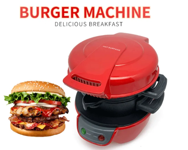 Household Breakfast Machine  Multi-Function Sandwich, Hamburger & Egg Cooker with Waffle Capability