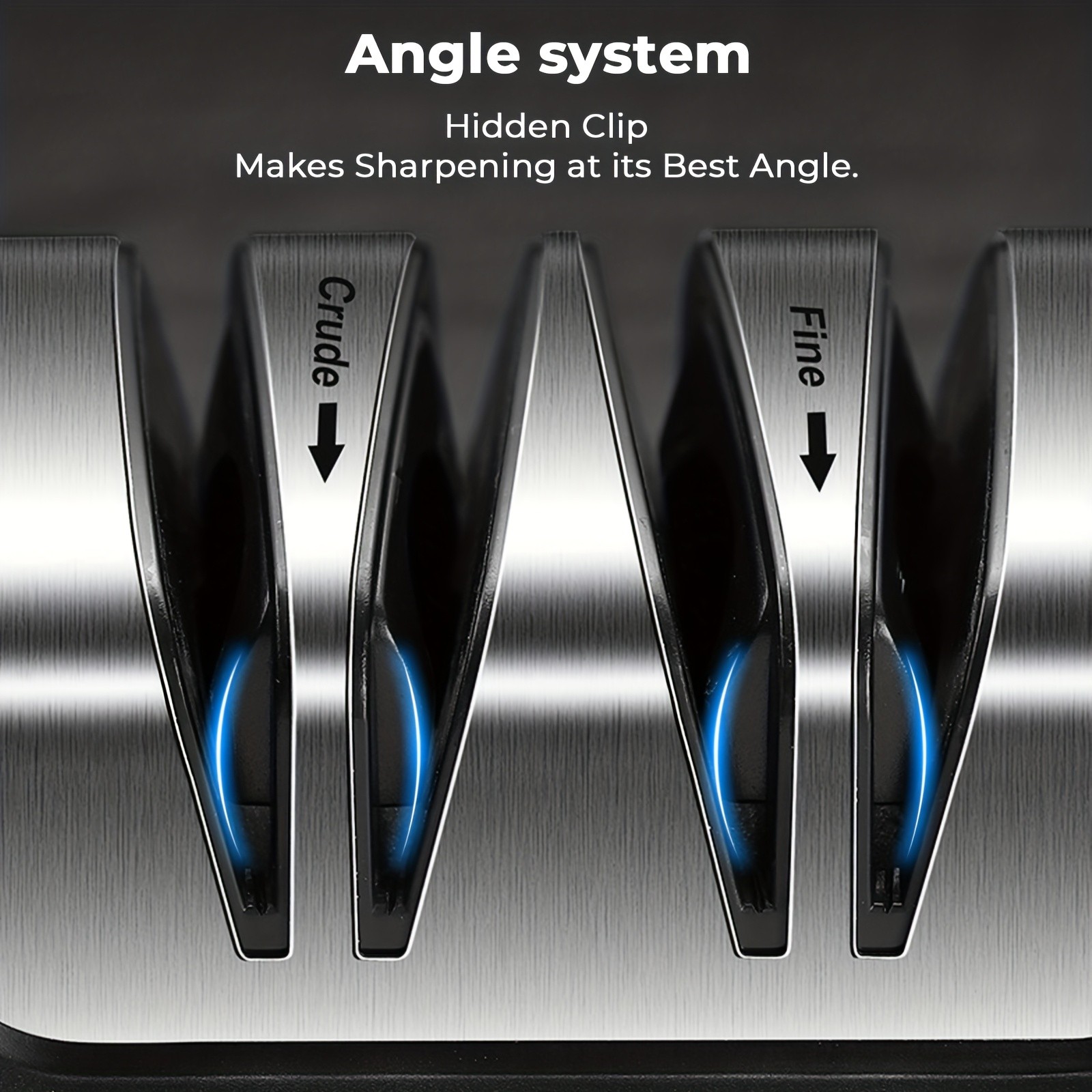 iWhale BLACK SAMURAI Pro Sharpener with Angle Clip & Dual-Mode Precision Sharpening Power for Every NZ Kitchen