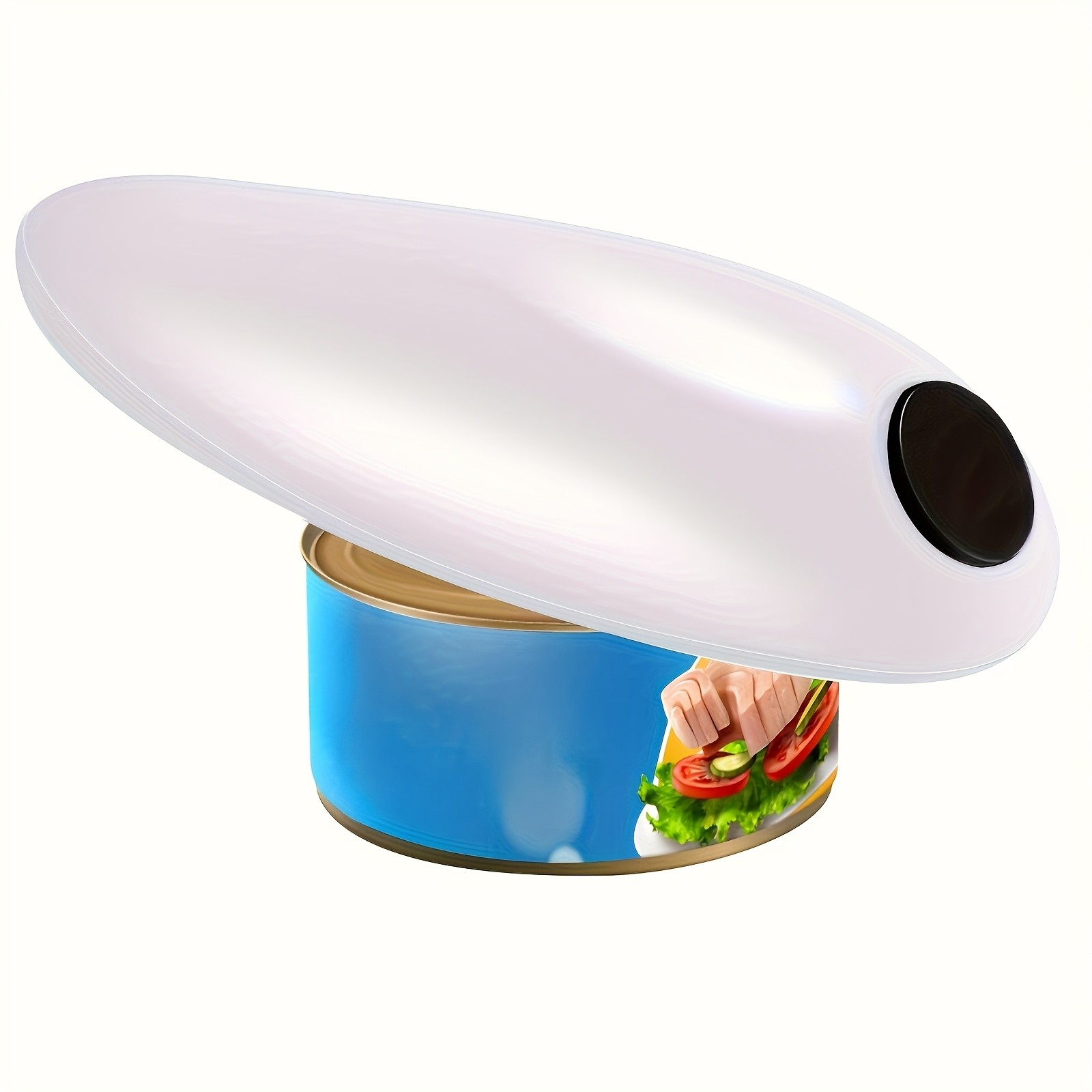 FEIYBA Compact Cordless Electric Can Opener Smooth-Edge, Safe Auto Shut-Off Design for Easy Kitchen & Camping Use