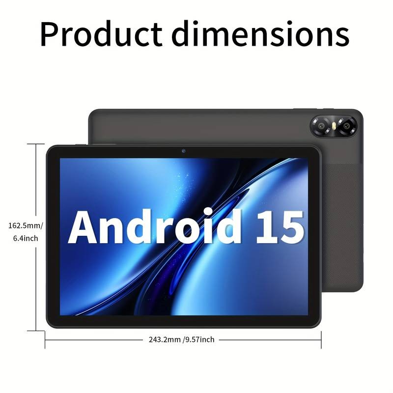 Android Tablet 2-in-1, 10.1-Inch Android 15  Fast, Flexible & Ready for Everyday Use