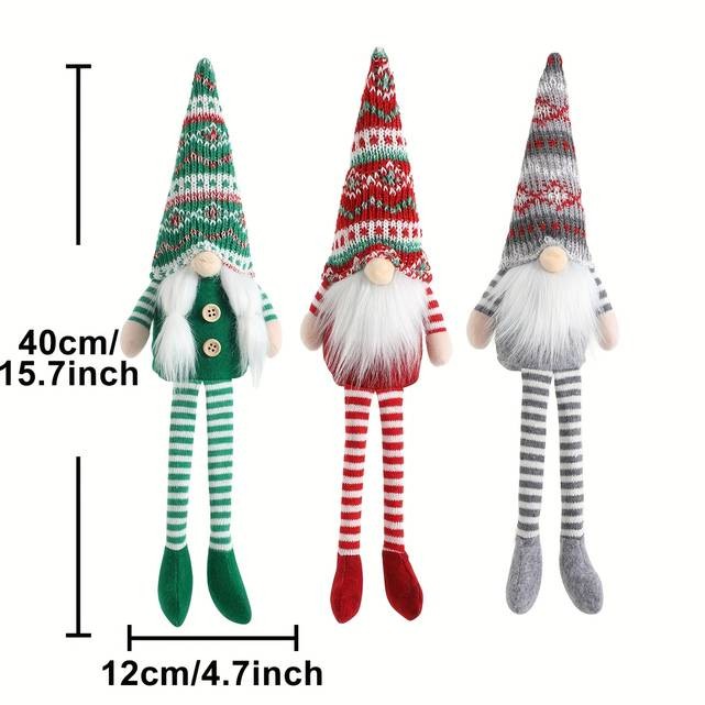 Nordic Rustic Christmas Gnome Doll Ornament Classic Holiday Charm for Every Space