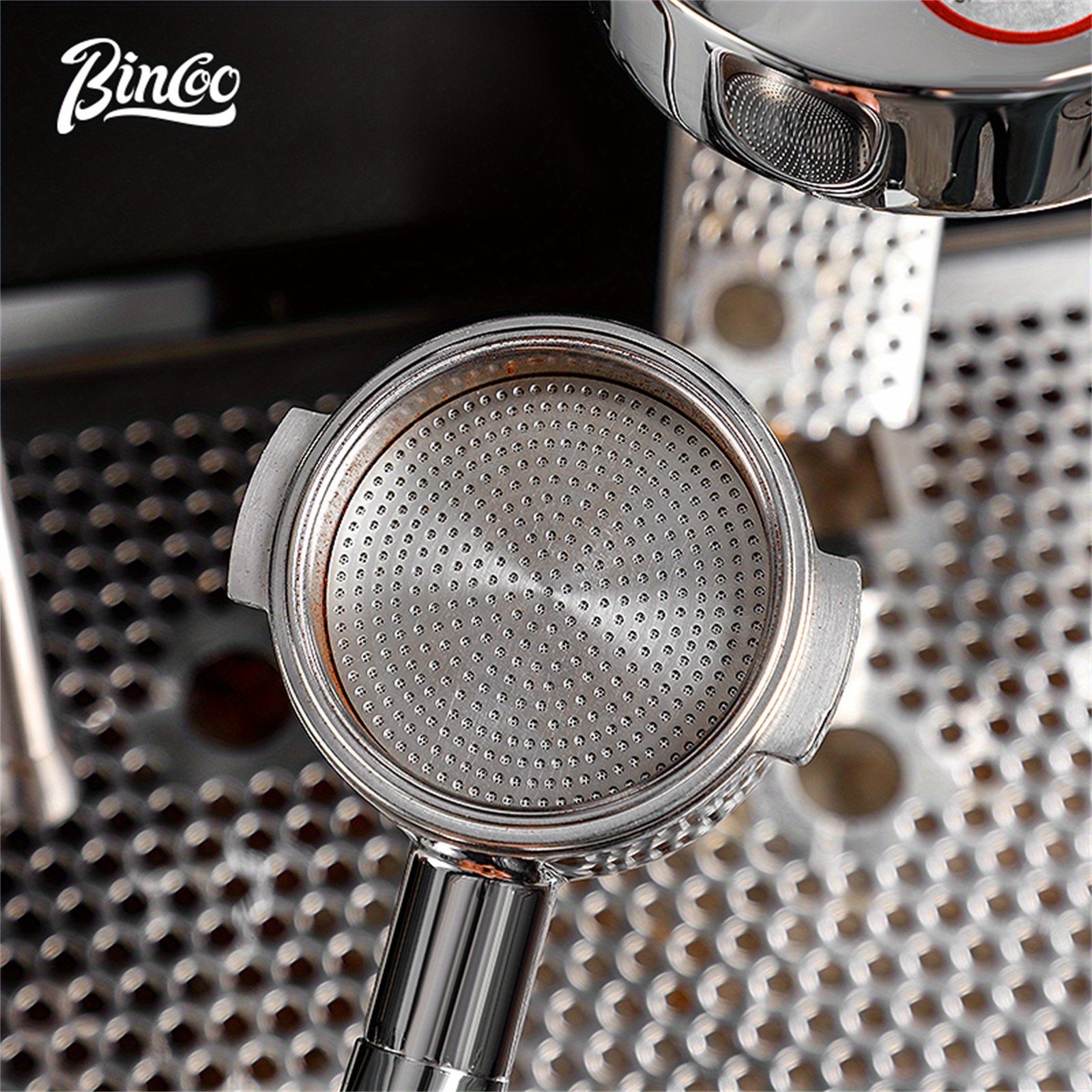 Bincoo Stainless Steel Espresso Separation Filter Secondary Water Screen & Powder Bowl for Clean, Stable Espresso Extraction