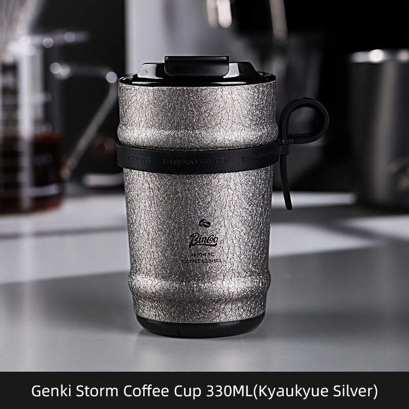 Bincoo Ceramic Liner Travel Mug 316 Stainless Steel Coffee Cup with Lid
