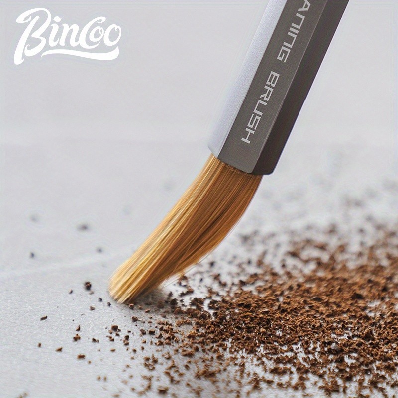 Bincoo Aluminum Alloy Grinder Cleaning Brush Compact Coffee Bar Maintenance Tool