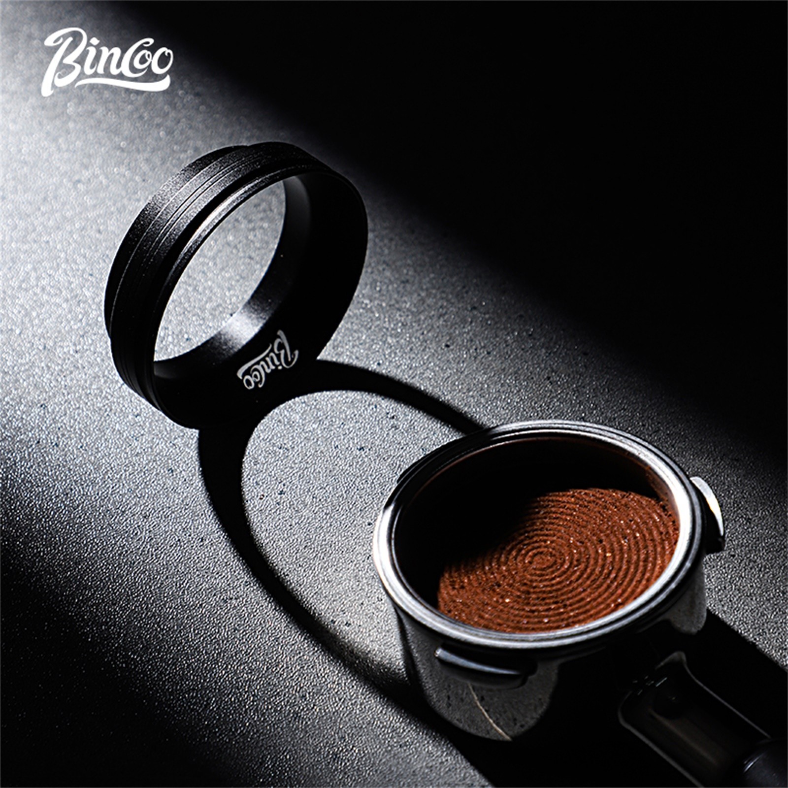 Bincoo Magnetic Espresso Dosing Funnel Anti-Static 51mm Portafilter Ring