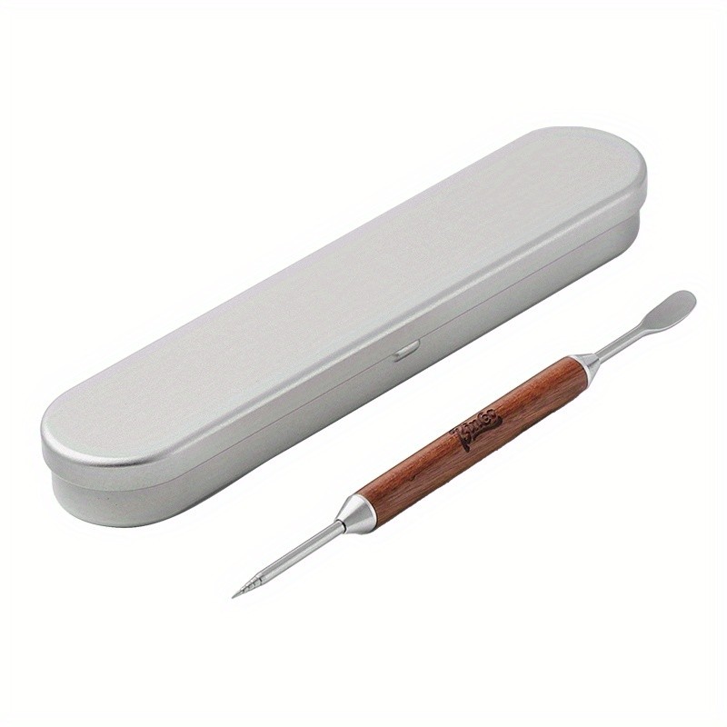 Bincoo Wooden Latte Art Pen Stainless Precision Coffee Decorating Tool