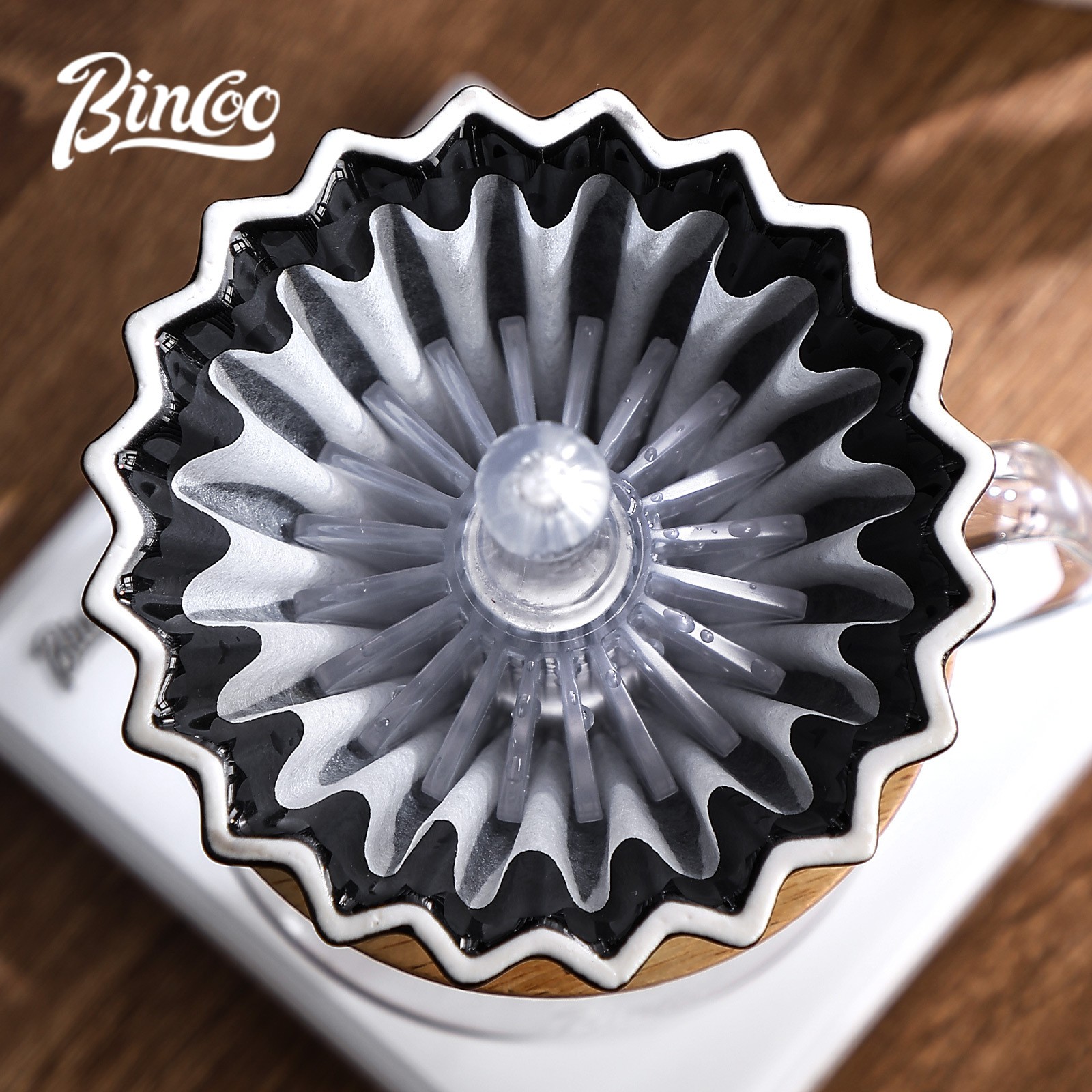 Bincoo Tritan Coffee Filter Press Tool Heat-Resistant BPA-Free Pour-Over Accessory