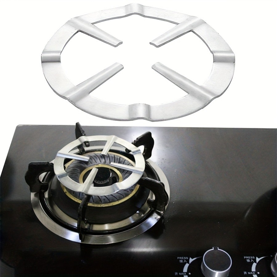 WIEZ Iron & Stainless Steel Gas Stove Reducer Stable Wok Stand and Burner Plate for Secure Cooking Control