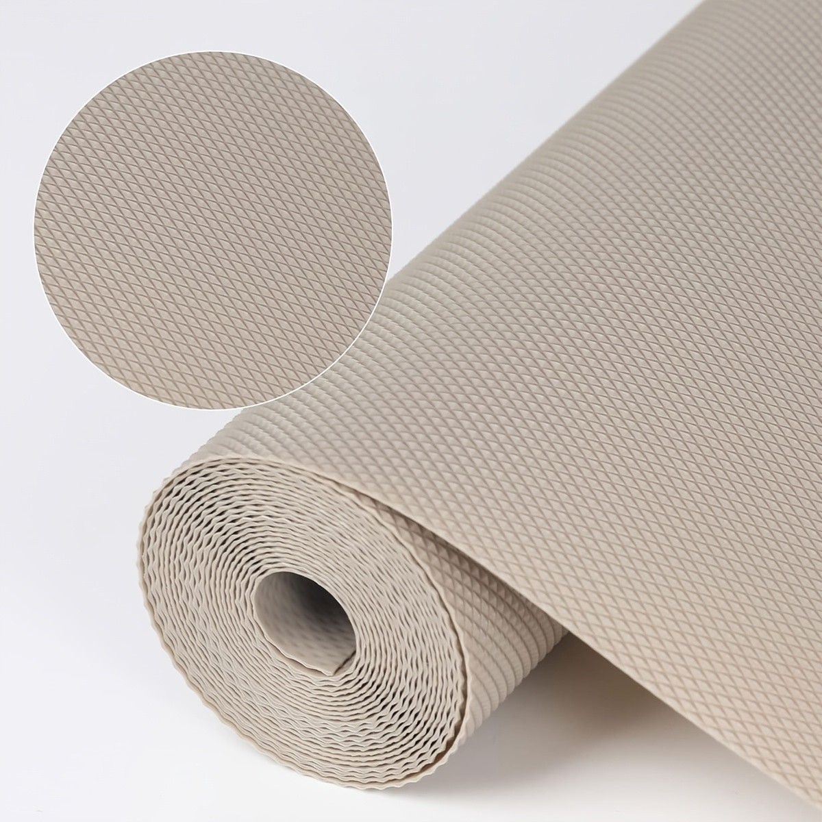 WIEZ EVA Cabinet & Shelf Mat Roll Washable Non-Adhesive Diamond-Pattern Liner for Drawers, Fridges & Desktops