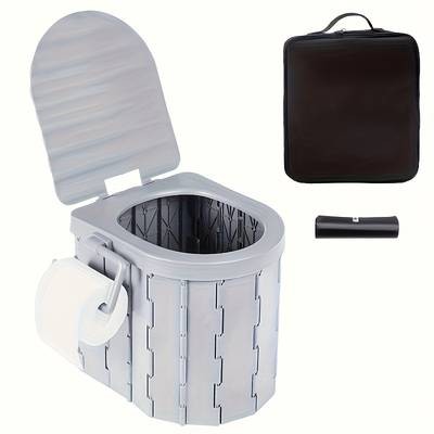 NLDD Portable Camping Toilet with Deodorant Lightweight, Foldable & Travel-Ready