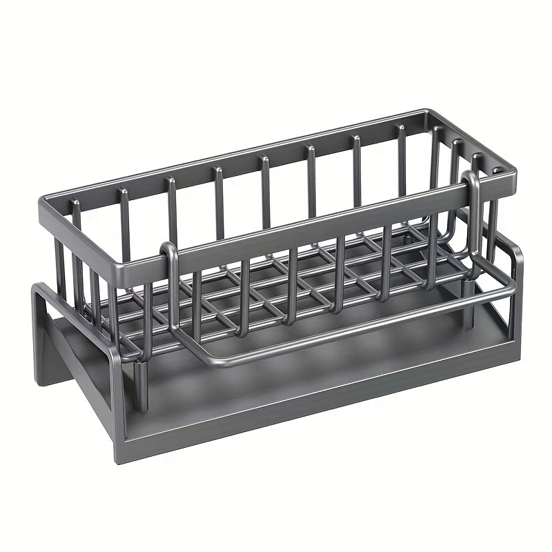 WIEZ Multifunctional Plastic Kitchen Storage Box Durable Space-Saving Organizer for Sponges, Cloths & Cleaning Supplies