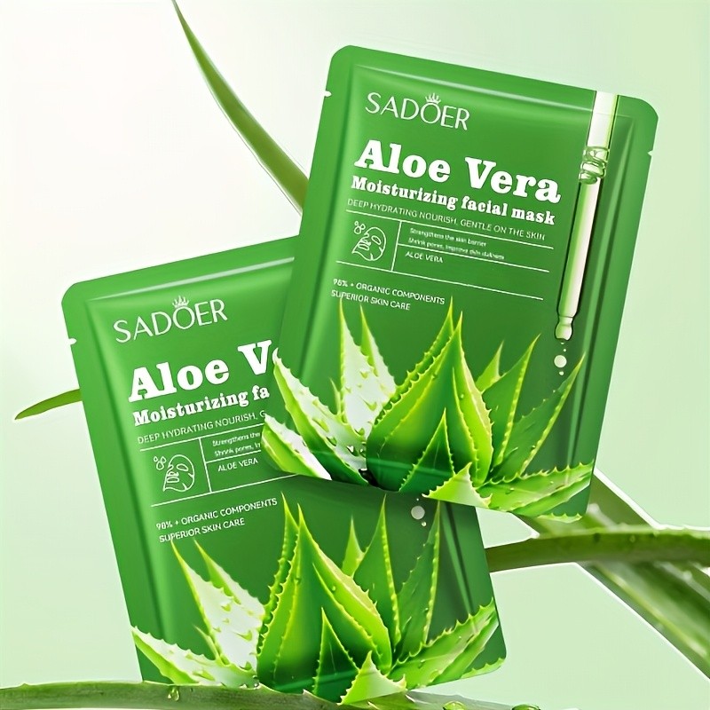 SADOER Unisex Aloe Vera Facial Masks