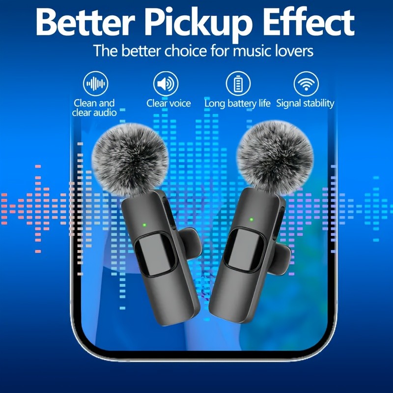 Kouzone Professional Wireless Lavalier Microphone System