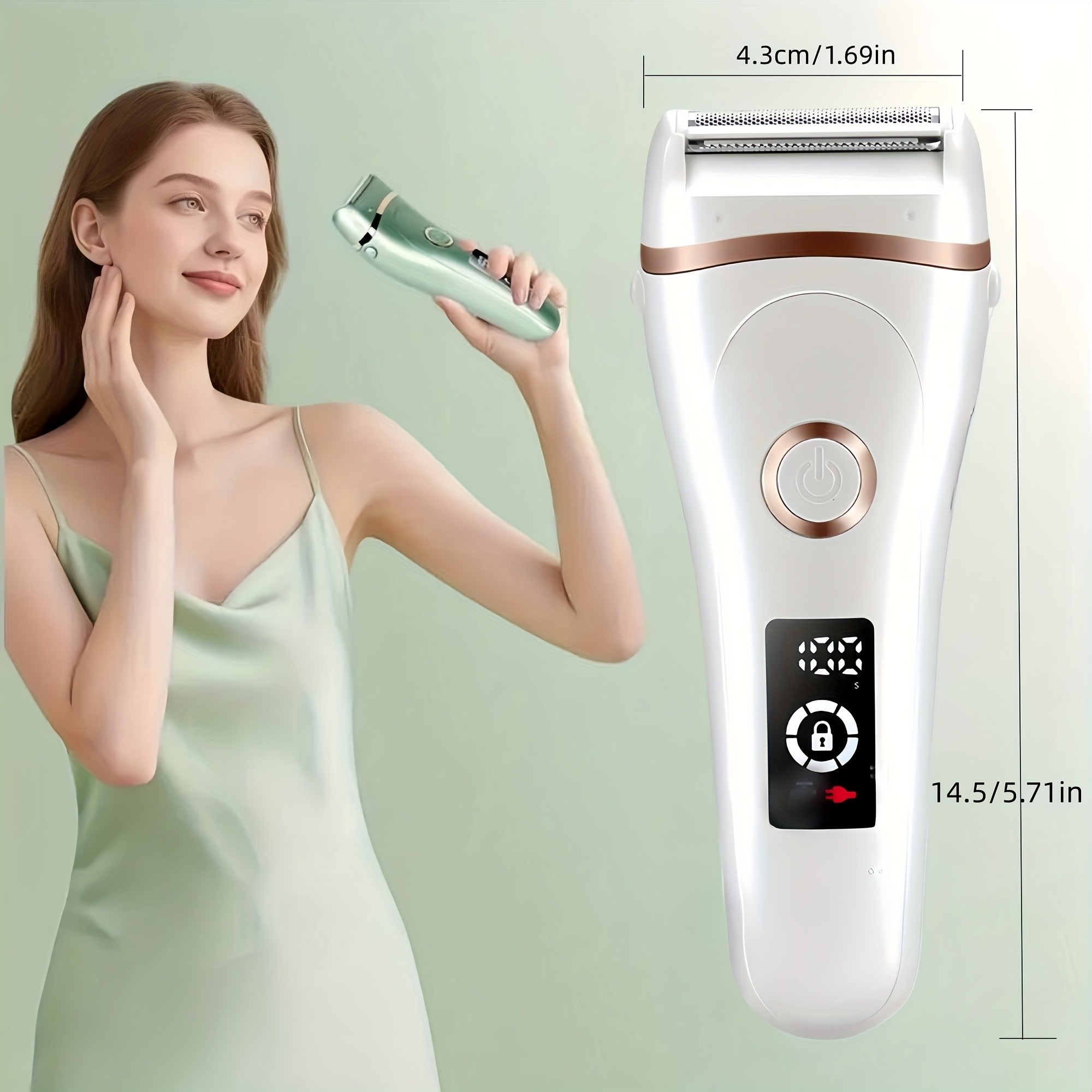 GZHJGOS USB Rechargeable Electric Razor for Women
