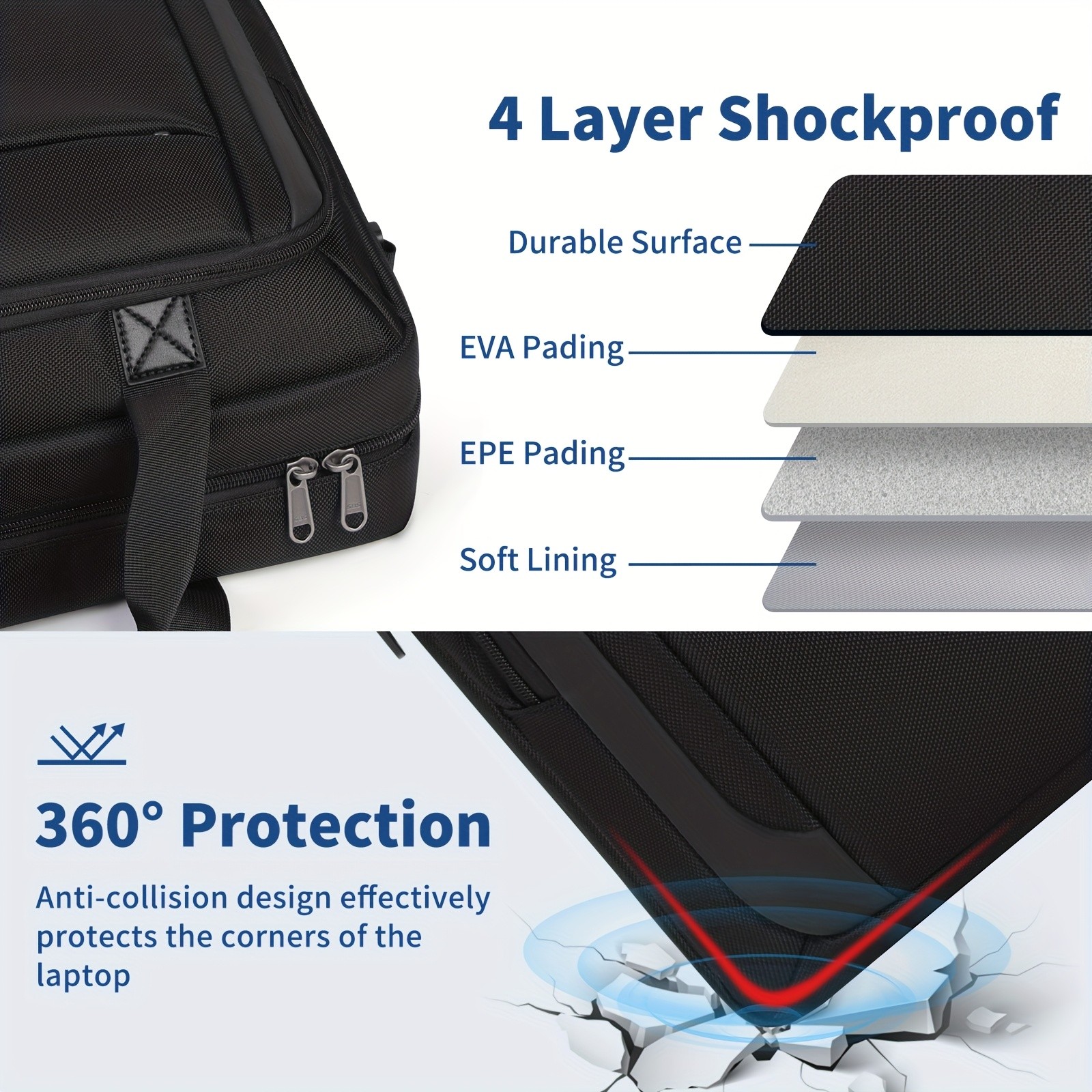 NEWHEY Laptop Bag for Men Stylish Protection for Your Laptop On-the-Go