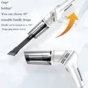 White Wireless Automobile Folding Vacuum Cleaner Hand-held High-power Strong Suction Vacuum Cleaner