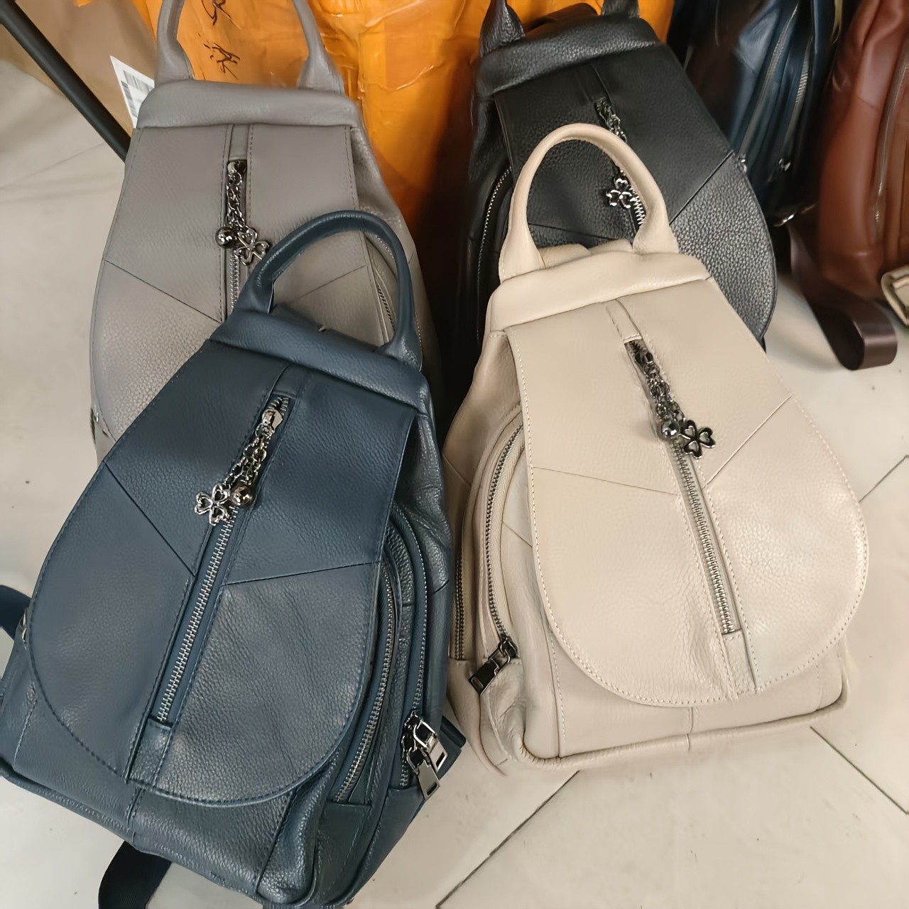 NIUCUNZH Genuine Leather Women's Backpack Stylish, Durable, and Perfect for Travel Essentials