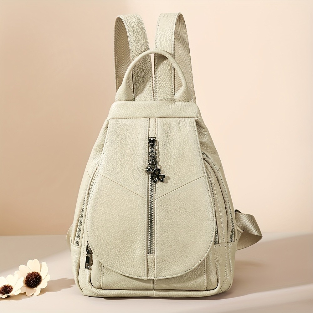 NIUCUNZH Genuine Leather Women's Backpack Stylish, Durable, and Perfect for Travel Essentials