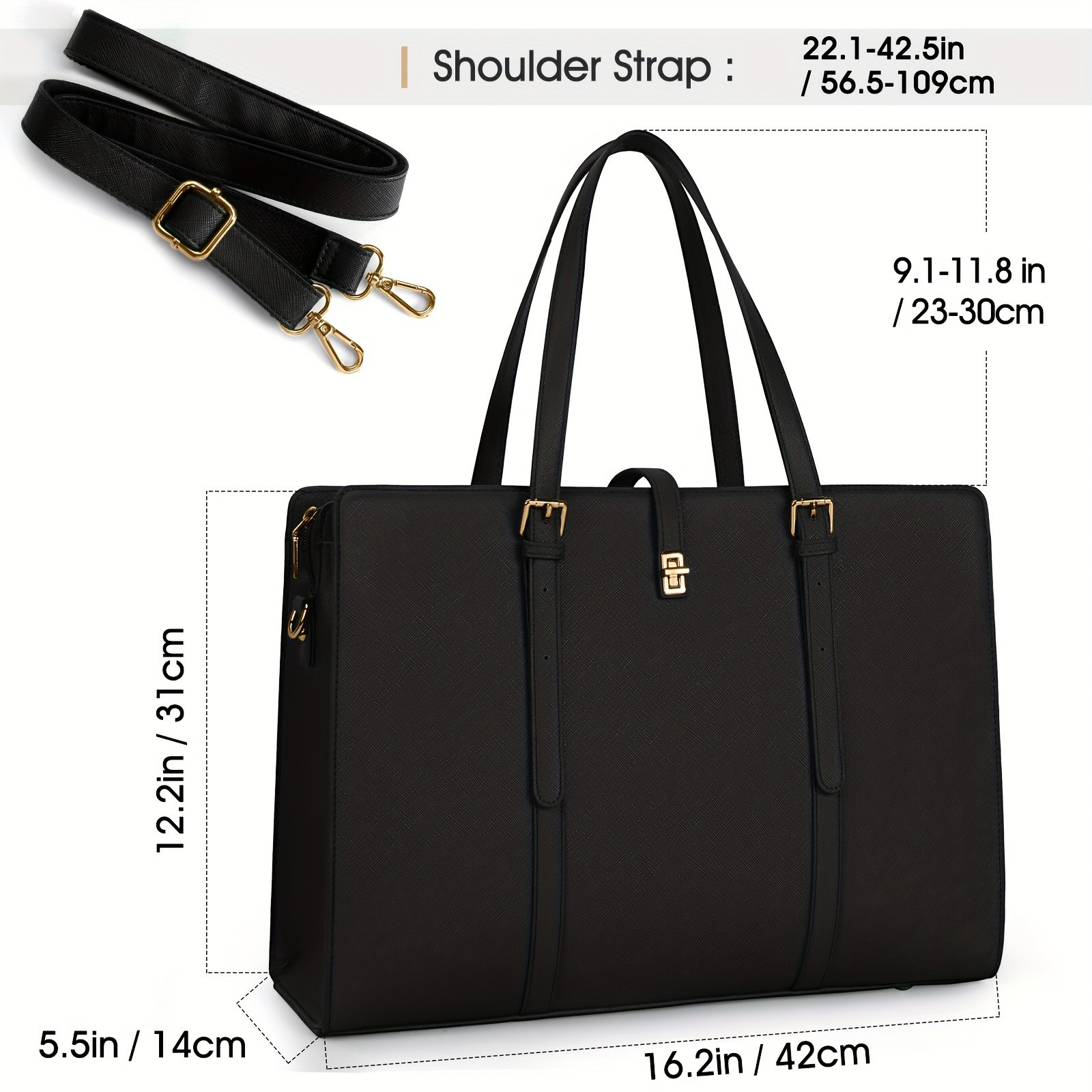 IGOLUMON Laptop Bag for Women Stylish, Professional, and Perfect for Work and Business