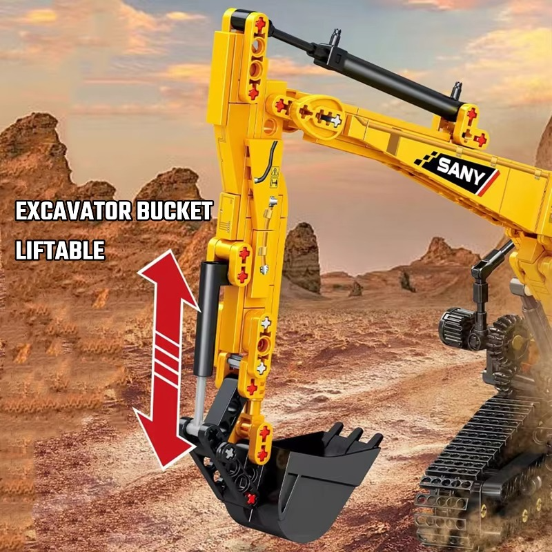 SEMBO BLOCK 1022pcs Excavator Models Building Blocks