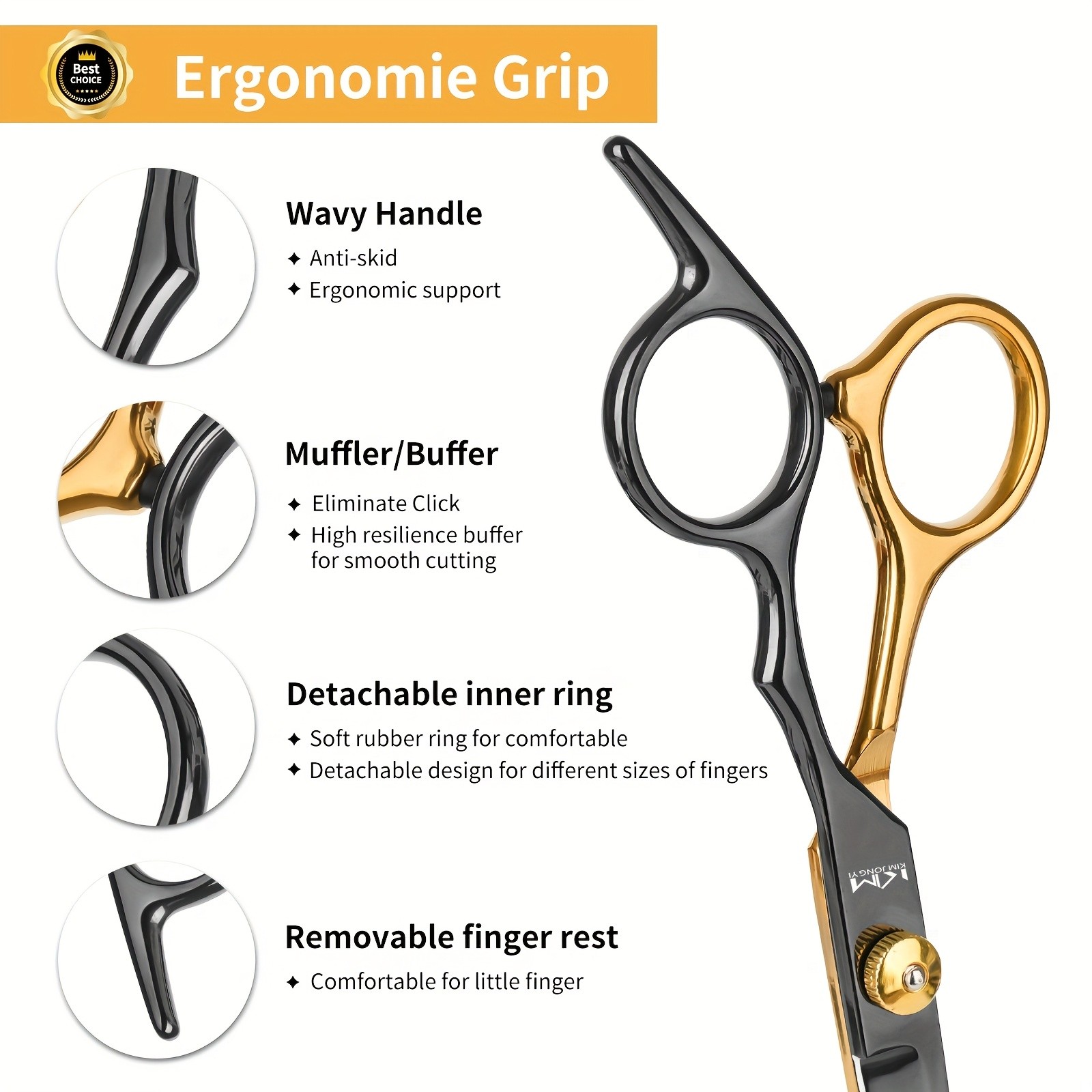 TINMARDA 10-Piece Professional Hair Clipper Set
