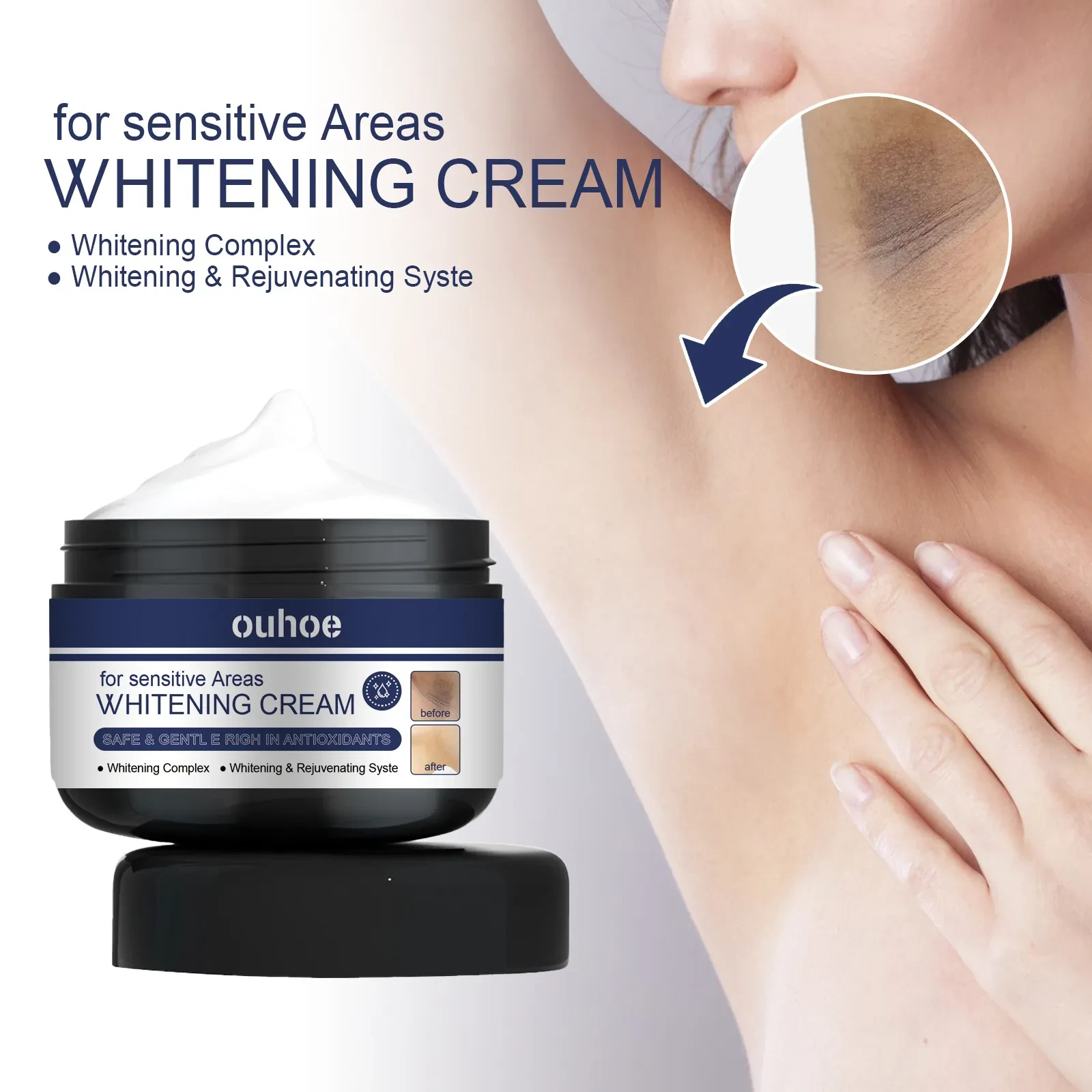 Ouhoe Whitening Cream for Sensitive Areas