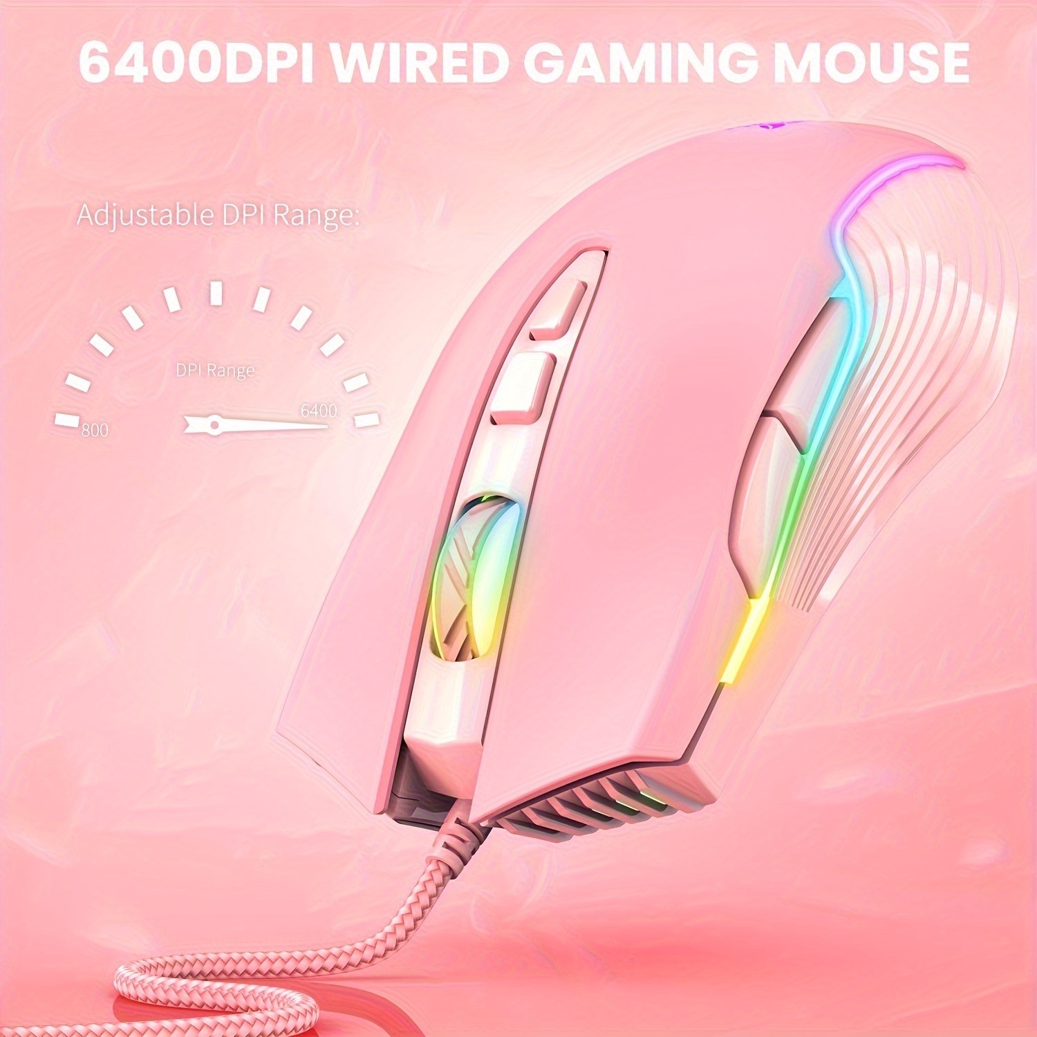 ONIKUMA Silent Mechanical Gaming Mouse Lightweight, Comfortable, and Customizable for Every Gamer