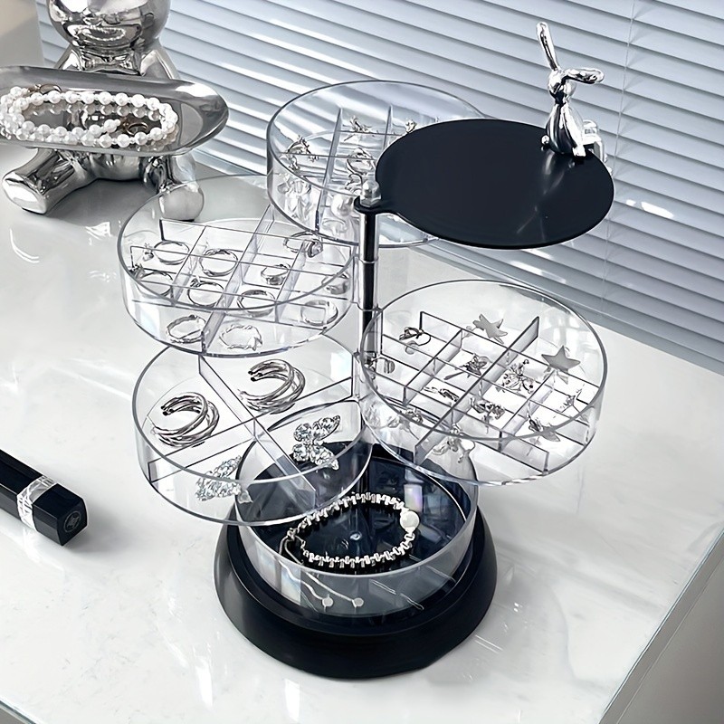 HEART LEAF Rotating Jewelry Organizer Box