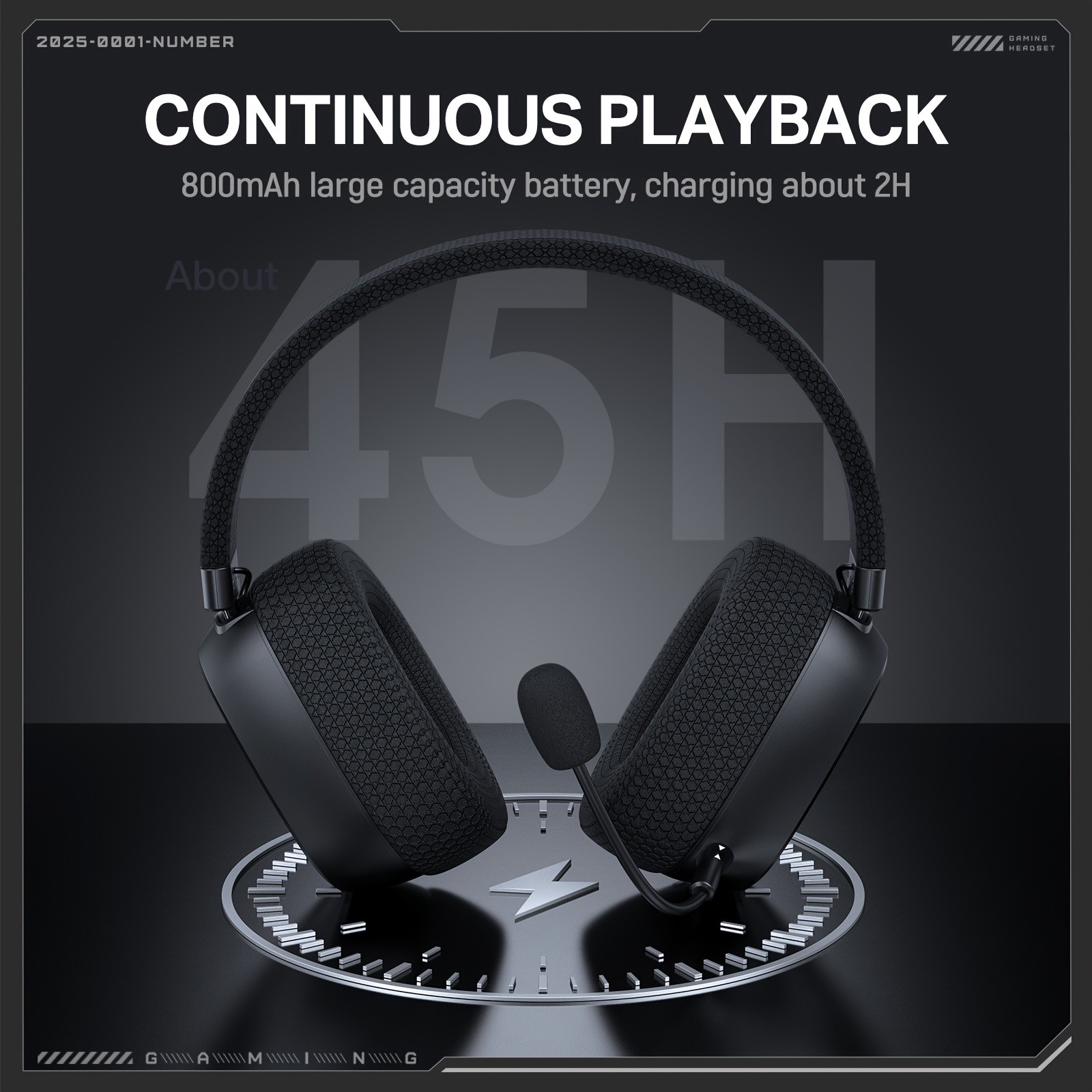 ONIKUMA Gaming Headset 7.1 Surround Sound, Triple-Mode Connectivity, Ultra-Low Latency