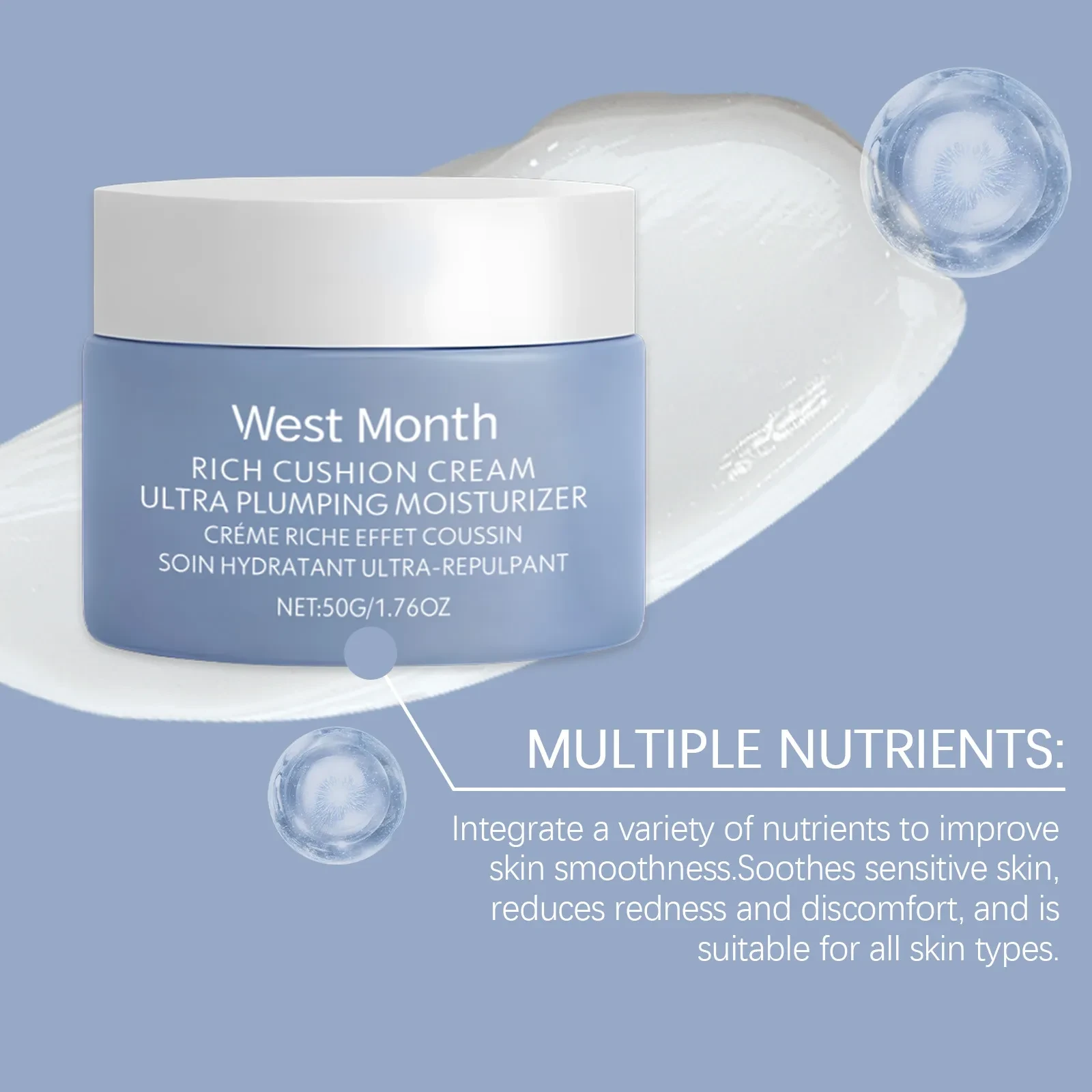 West Month Rich Cushion Cream Ultra Plumping Moisturizer