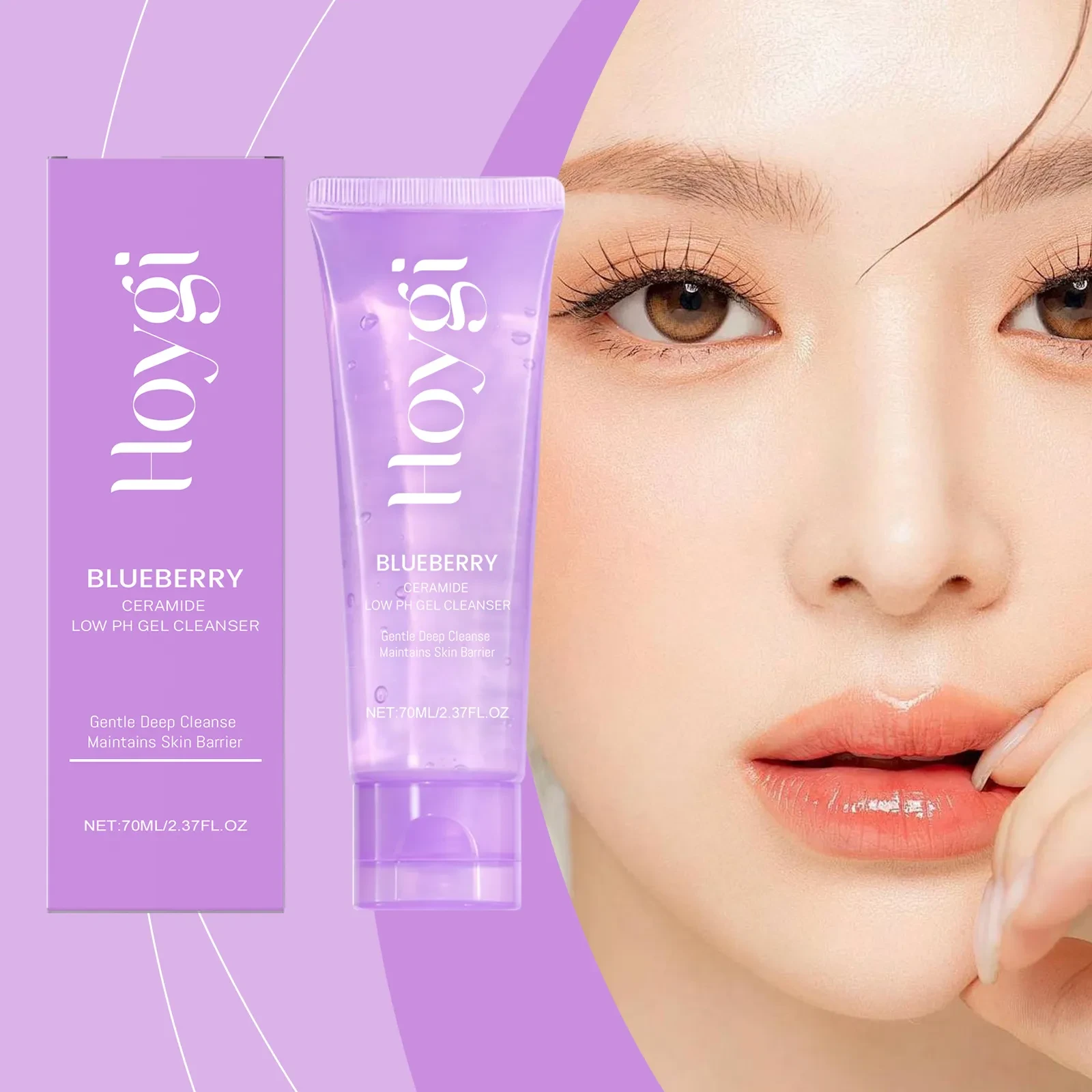 Hoygi Blueberry Ceramide Low pH Gel Cleanser