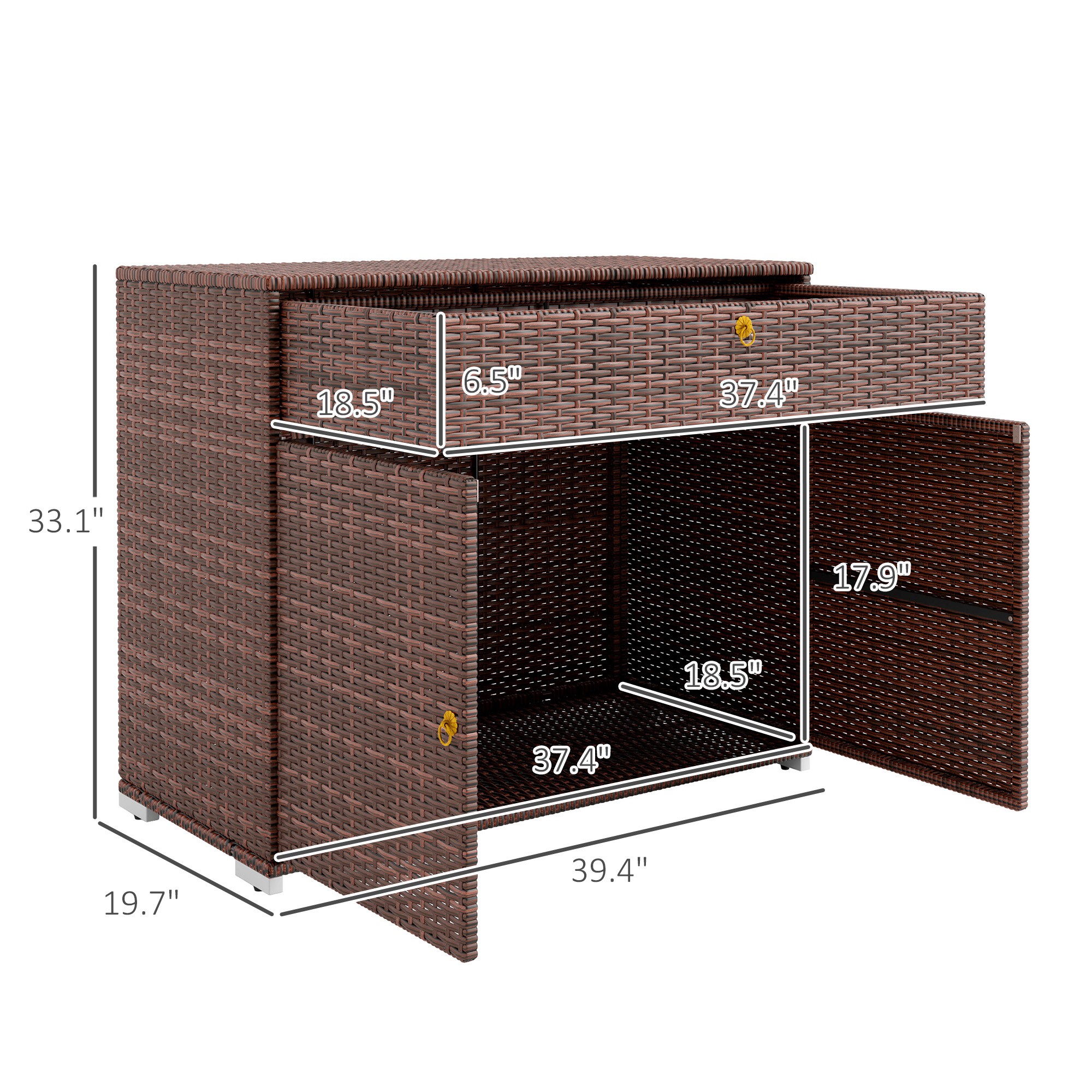 Outdoor Rattan Storage