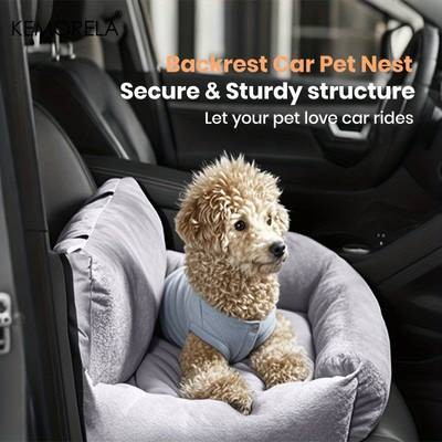 KEMORELA Car Seat for Cats & Small Dogs Comfortable and Secure Travel Solution for Your Pet