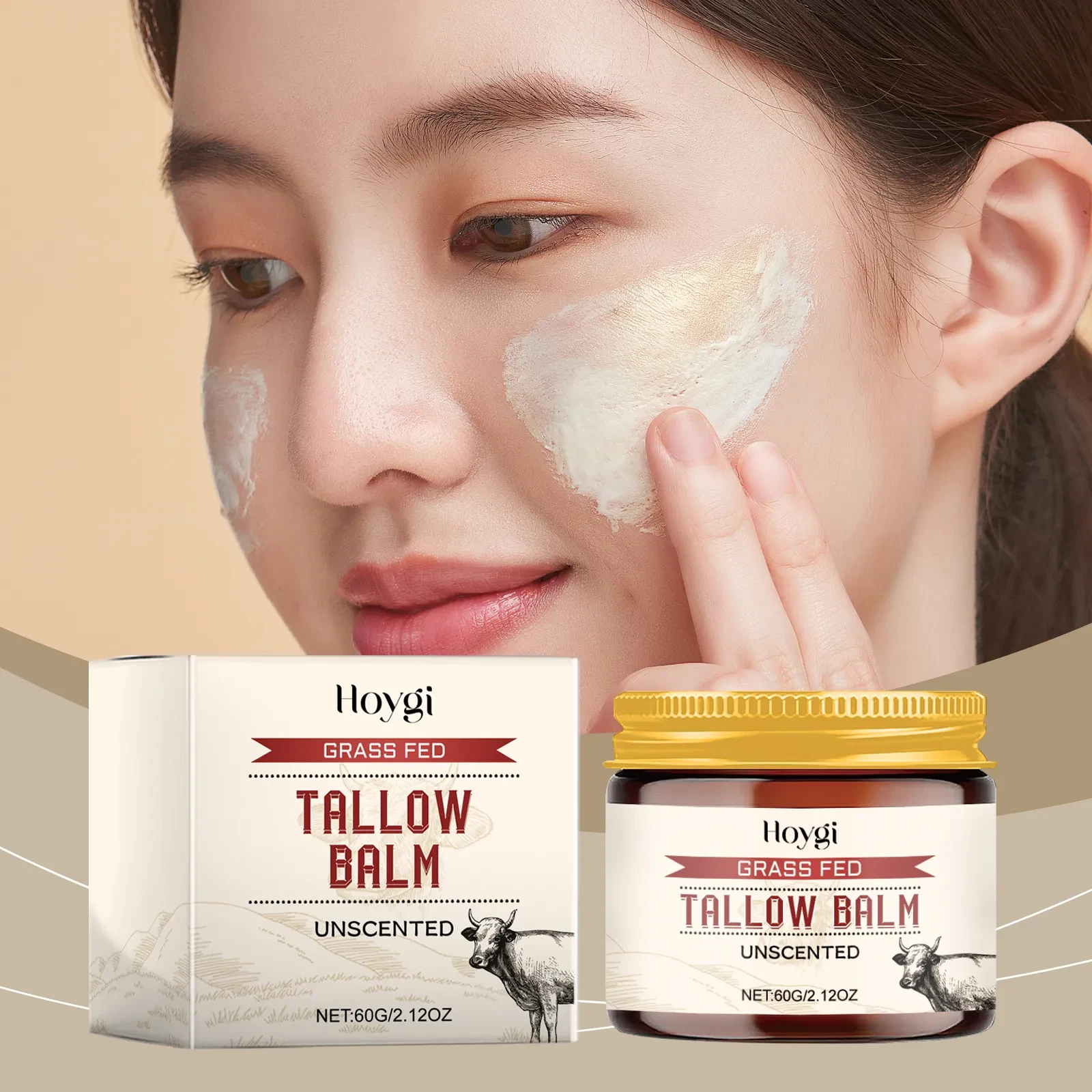 Hoygi Grass Fed Tallow Balm (Unscented)