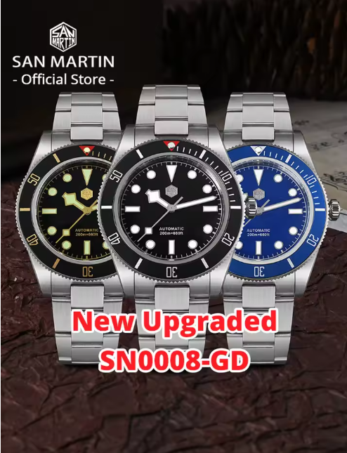 San Martin New 40mm BB58 Retro Luxury Diver Watch