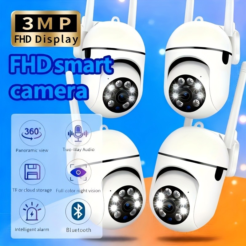1/4pcs Smart Security WiFi Camera