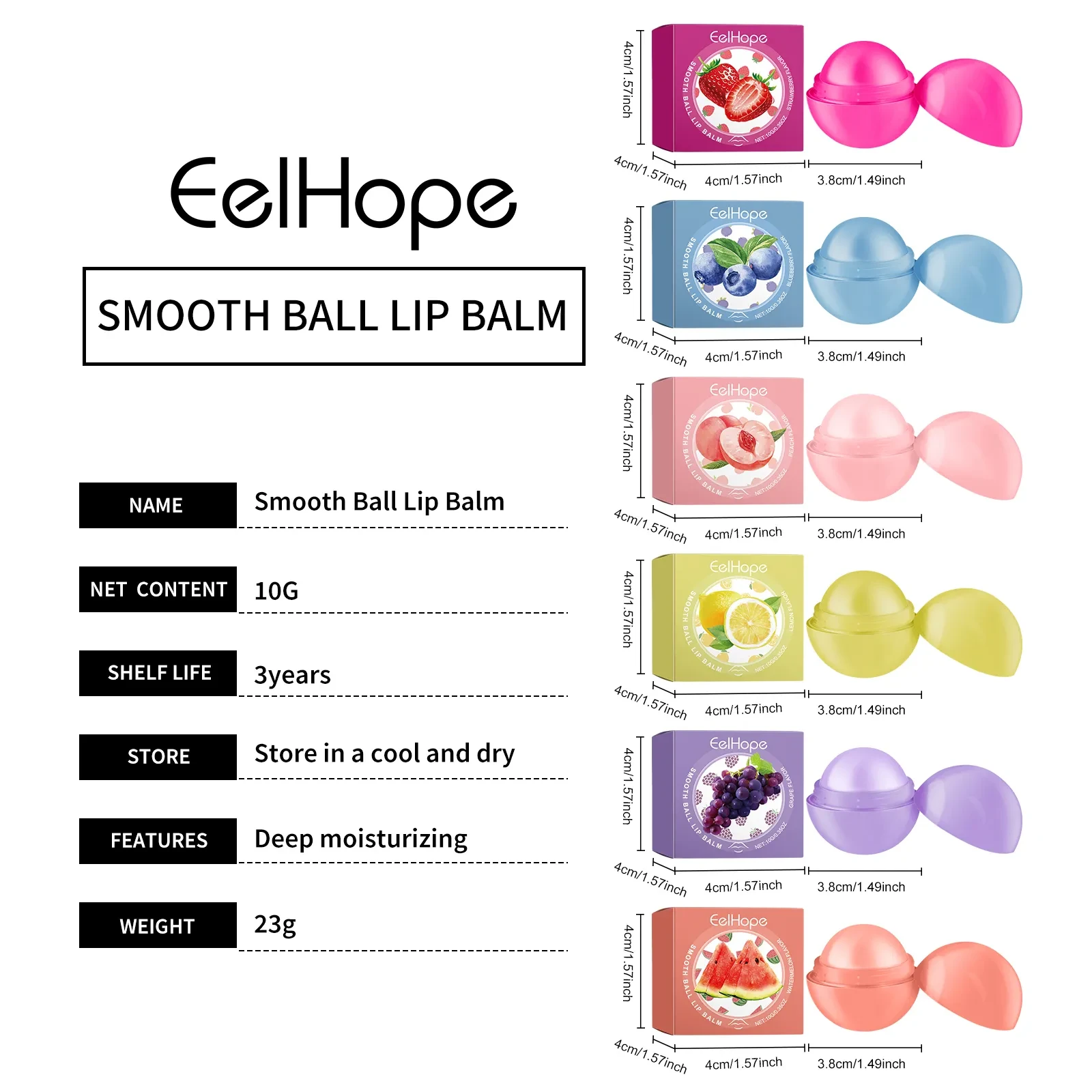 EelHope Smooth Ball Lip Balm