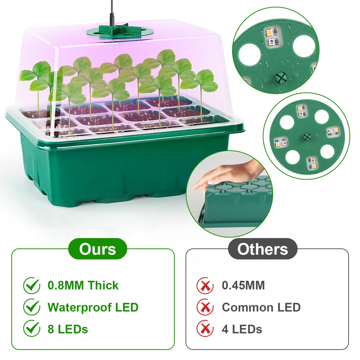 Humidity Vented Dome Tray
