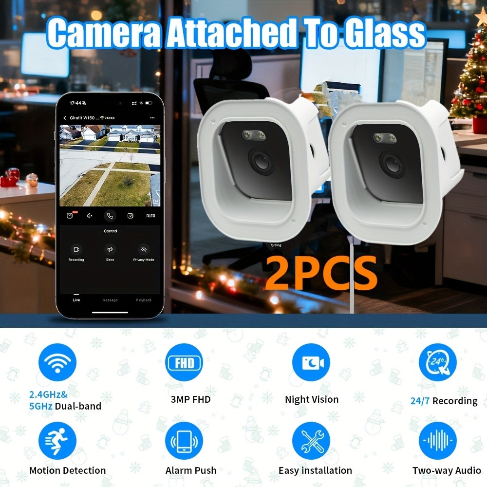 2-Pack Window Camera 3MP