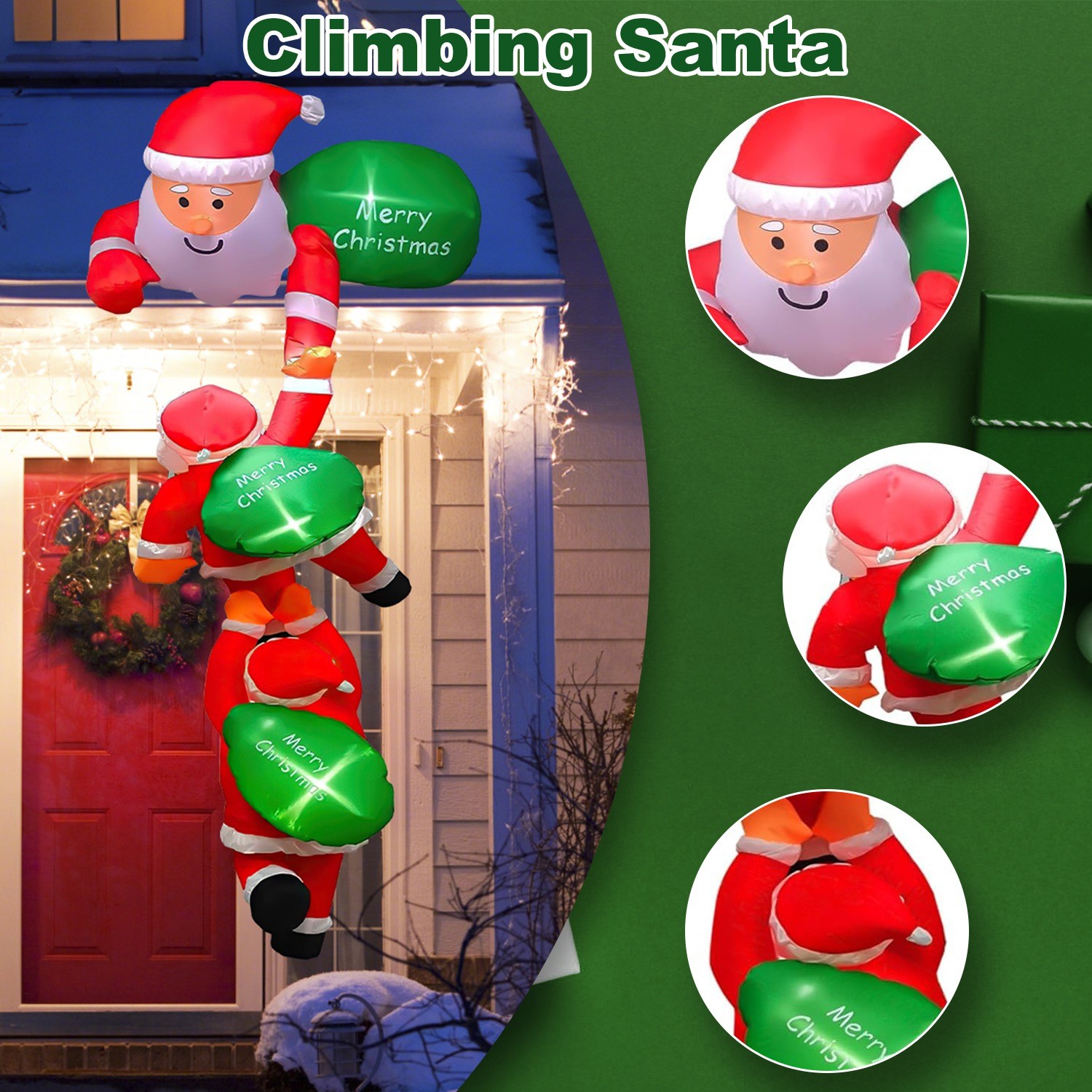 Inflatable Climbing Santa