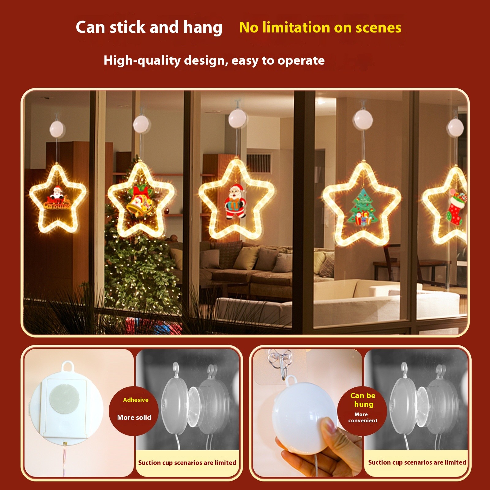 Christmas Pendant Decoration with LED Lights