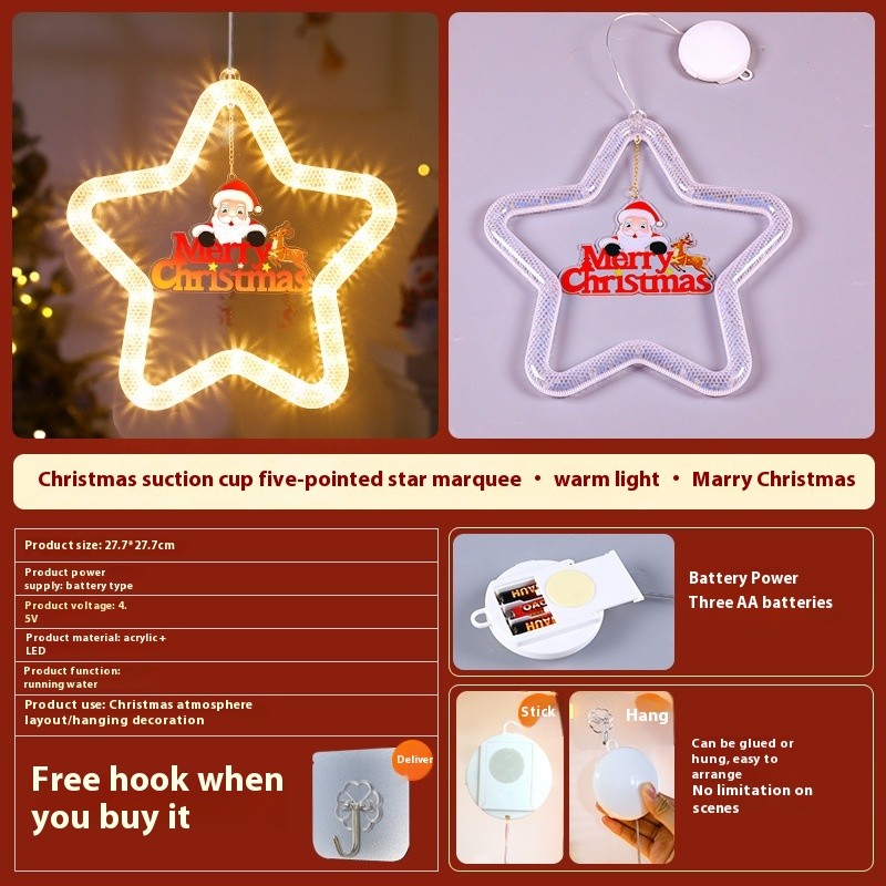 Christmas Pendant Decoration with LED Lights
