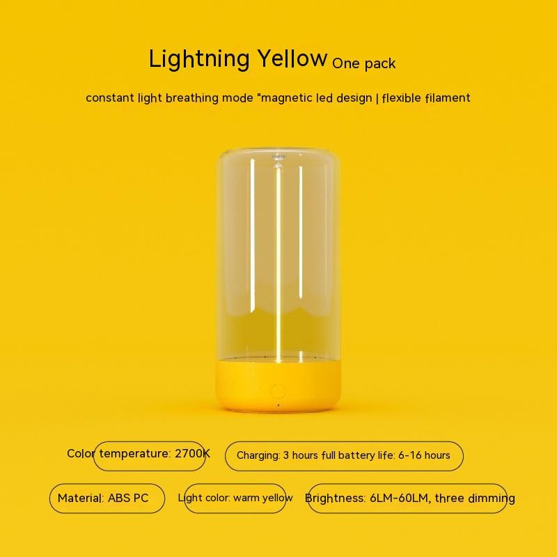 New LED Camping Light Rechargeable, Portable, and Durable Night Light