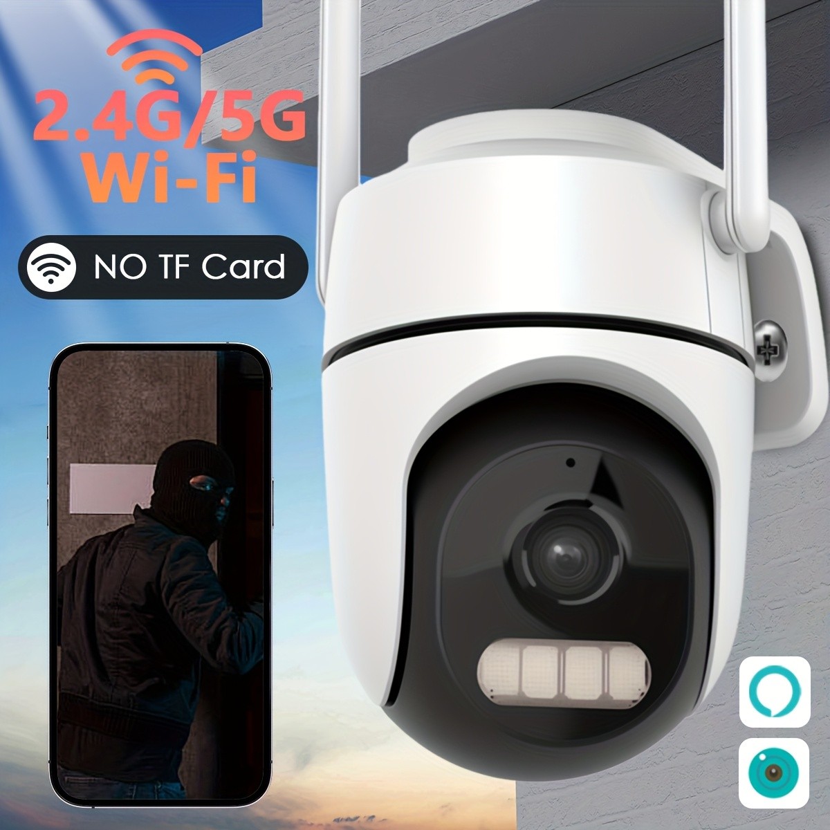 ANSHICAT Indoor/Outdoor Security Camera 360