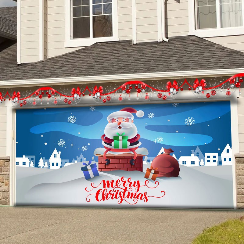 Garage Door Christmas Decor