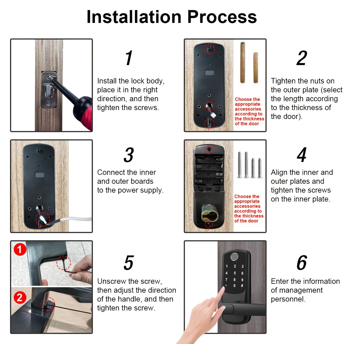 NJTY Smart Door Lock B07
