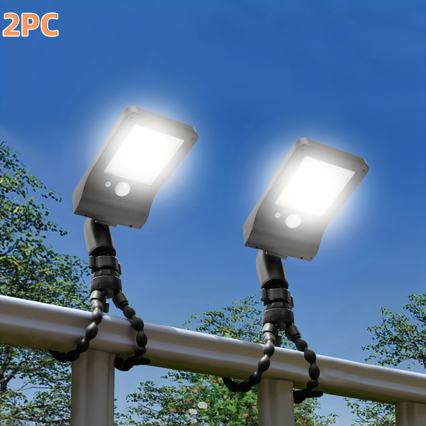 OTDECOR 2pcs Solar Exterior Wall Lights